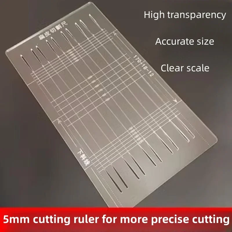 

New Design of Multi-Function Tapered Ruler Flat Leather Ruler Rubber Band Shooting Outdoor Hunting Slingshot Accessories