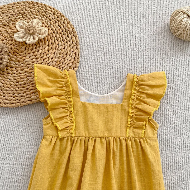 2026 Neue Sommerkollektion 0-24M Säuglings-Baby-Mädchen-Strampler Ärmellose Baumwoll-Bestickte Kleinkind-Mädchen-Bekleidung – Detail 14