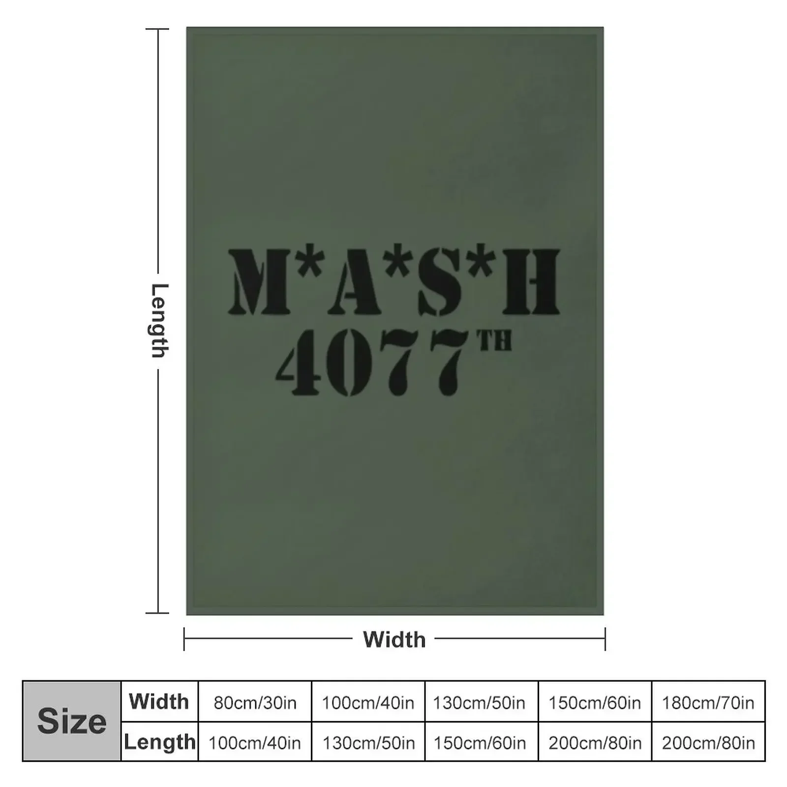 Mash 4077 Throw Blanket Tourist funny gift Blankets