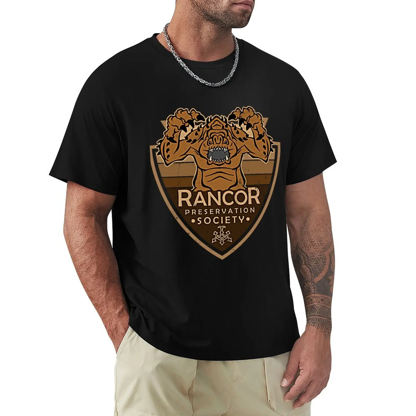 

Rancor Preservation Society Geekdom Pop Culture DopeyArt T-Shirt Sports Casual Short Sleeve Cotton Tee