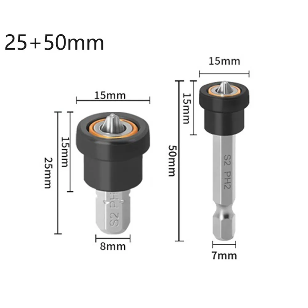 1PC Magnetic Positioning Screwdriver Bit Suit For Drywall Plasterboard 1/4 Inch Hex Shank Cross-Head Positioning Screwdriver