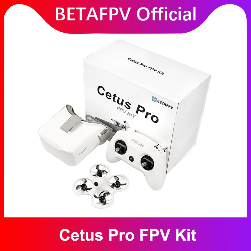 

BETAFPV Cetus Pro FPV Kit /BNF VR02 Goggles Literadio2 SE Transmitter BT2.0 450mah 1S Battery Brushless Racing Drone Quadcopter