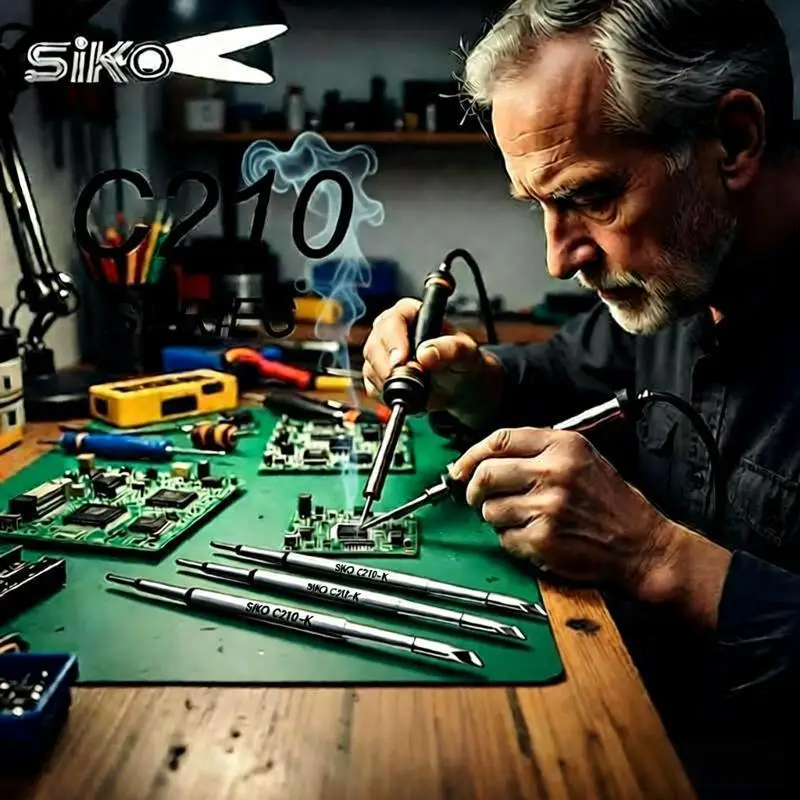 

4pcs SIKO C210 Series Welding Tips Set of I O K IS Heads for T210 Soldering Station BGA Rework Motherboard Mobile Phone Fixing