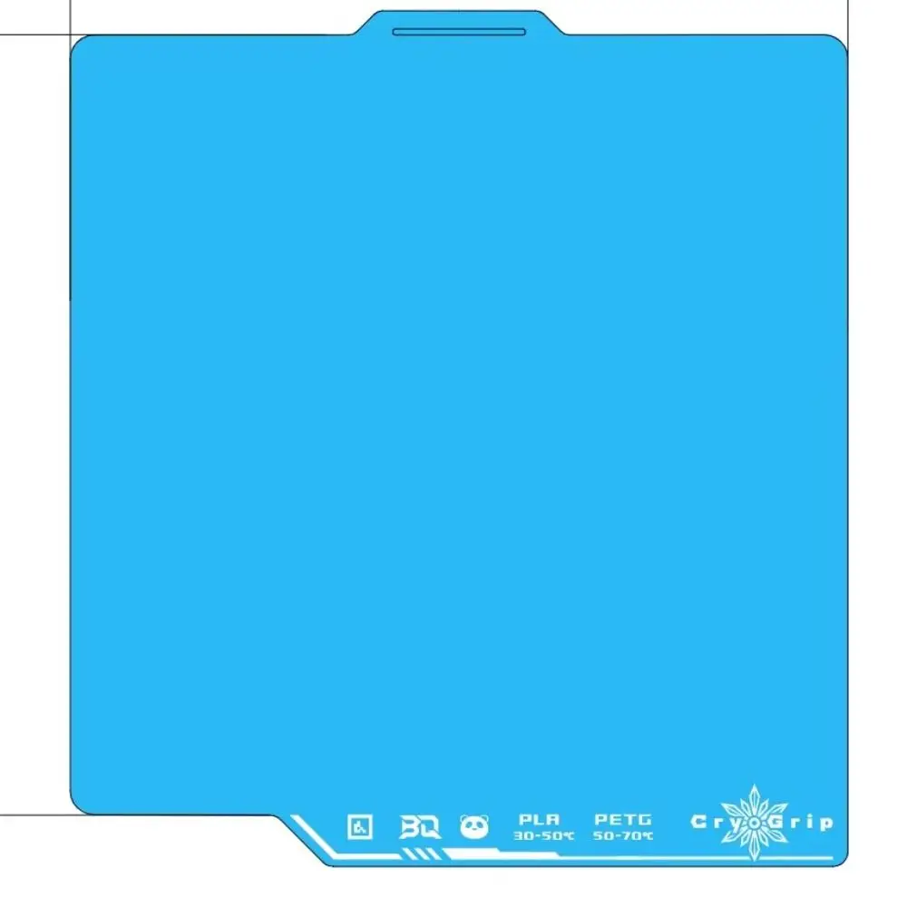 Textured Build Plate Double-sided Durable 3D Printer Accessory Spring Steel CryoGrip Coating for BambuLab P1P P1S A1 3D Printer