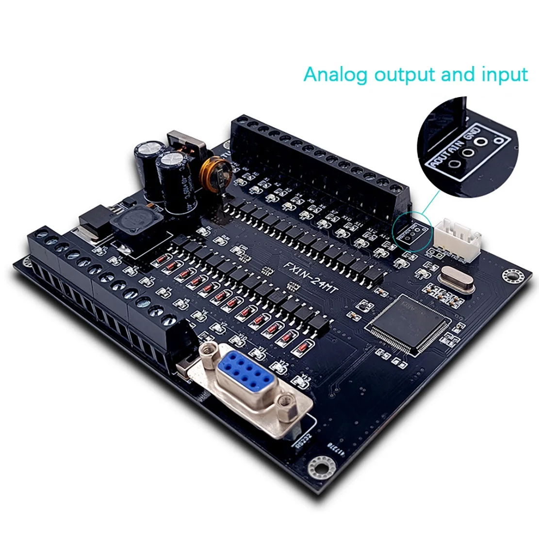 AT82-PLC Industrial Control Board FX1N-24MT Relay Module Delay Module