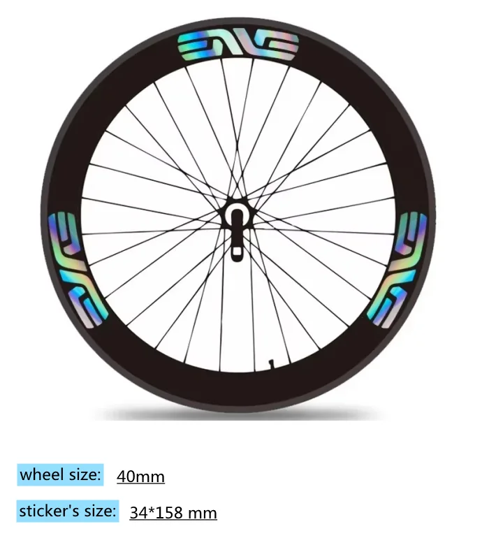 14 Stück/Set für Bogacha bei den Weltmeisterschaften ENVE SES Rennrad-Laufradaufkleber, Farbwechsel-Laufradsatz-Bemalung, 50 mm Höhe