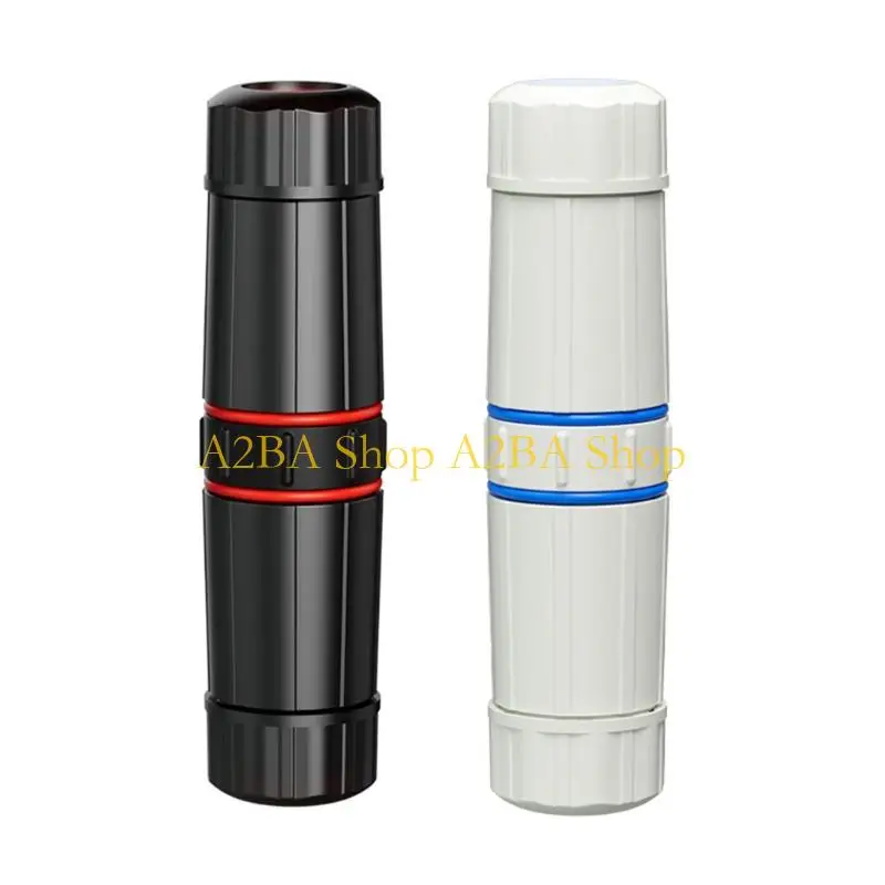 

A2BA Waterproof Nylon RJ45 Coupler Supports Cat6 Cat7 Cables & POE Devices Connector