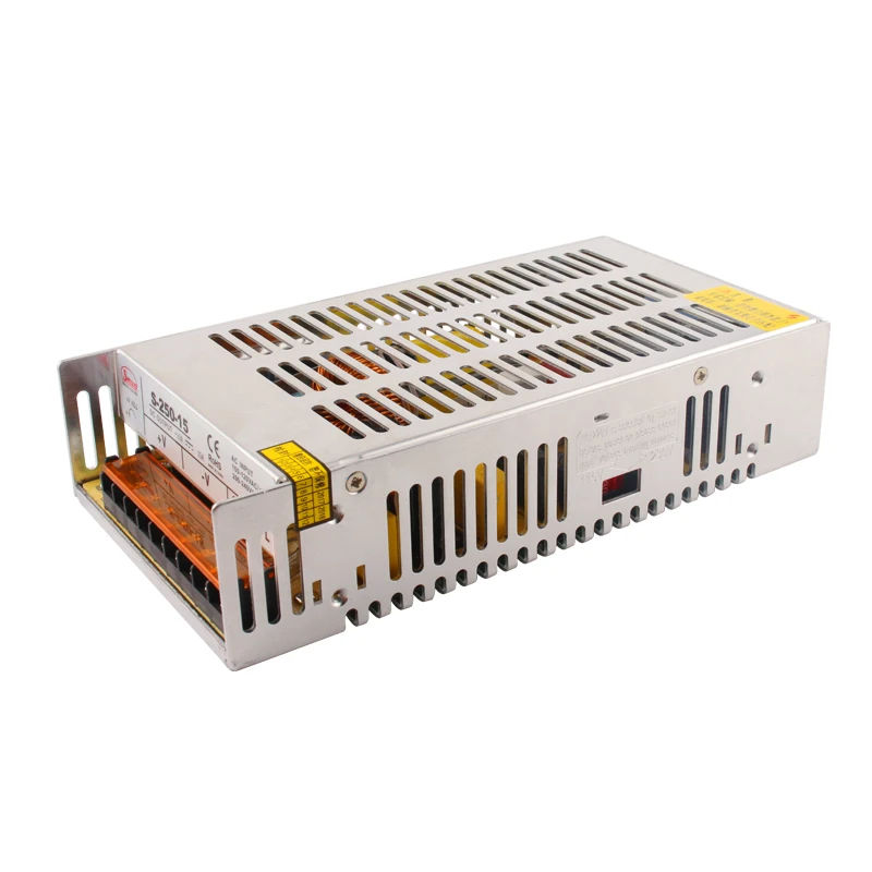 

SMUN S-250-15 110V/220VAC Input 15VDC 16.7A Output 250W Switching Power Supply High Quality SMPS