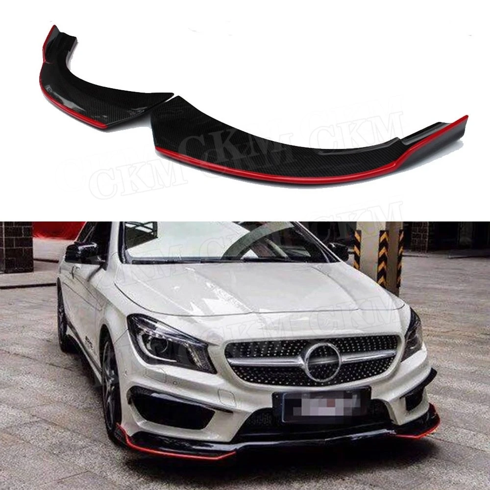 

Carbon Fiber/FRP Unpainted Front Lip Splitters Fender Aprons For Benz CLA Class W117 C117 CLA250 CLA260 CLA45 2014 2015 2016