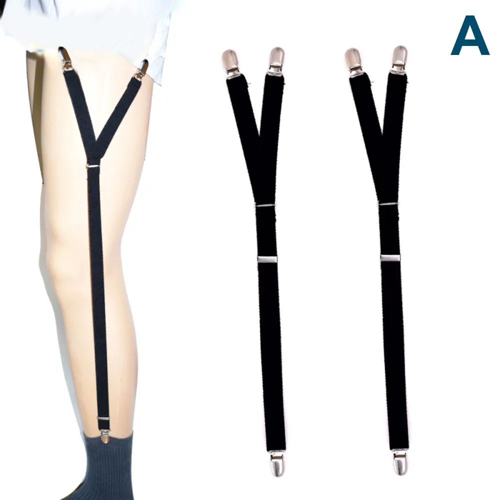 Men's Nylon Elastic Garter Belt Shirt Stays
