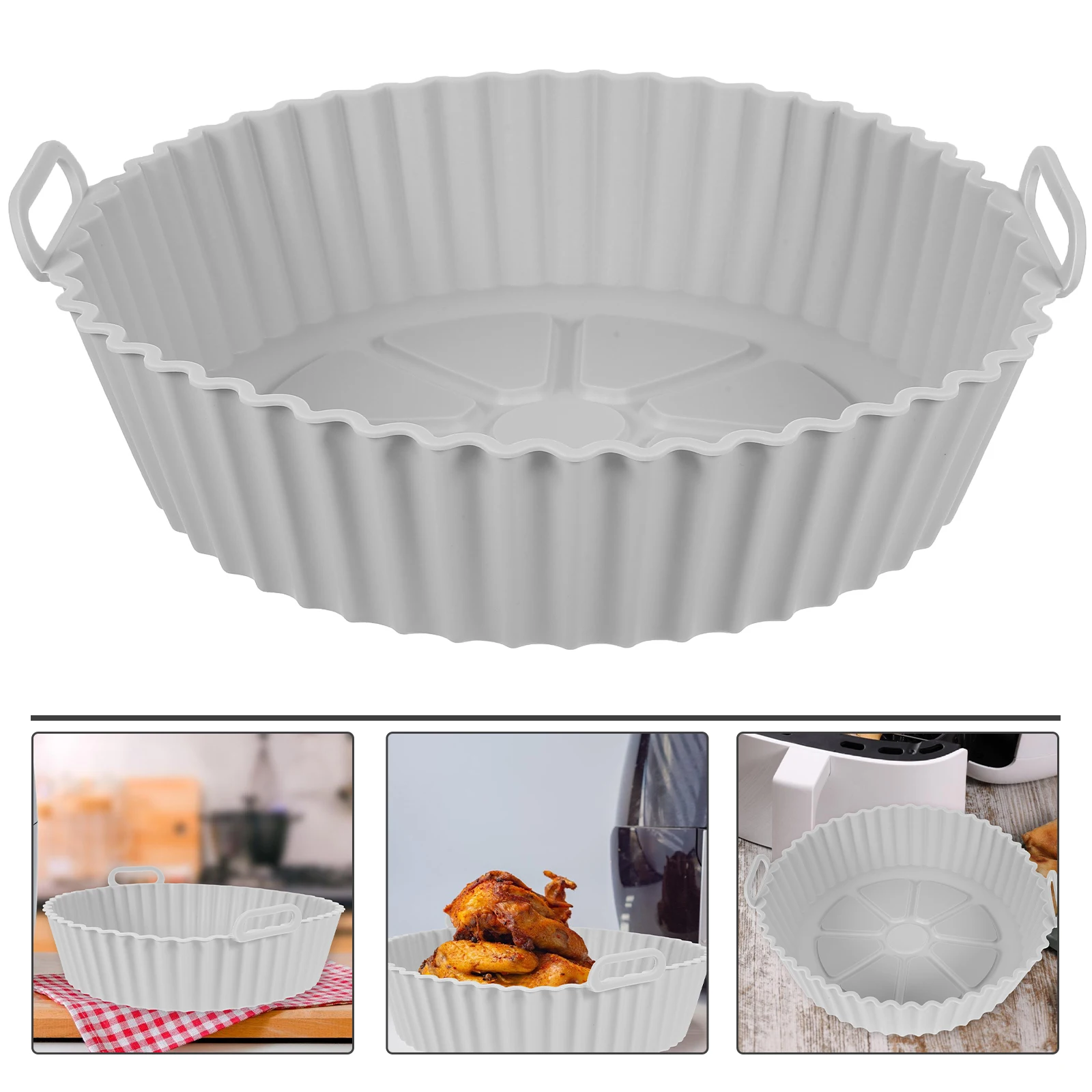 

Silicone Baking Sheet Mat Air Fryer Basket Accessory for Household Heat Resistant