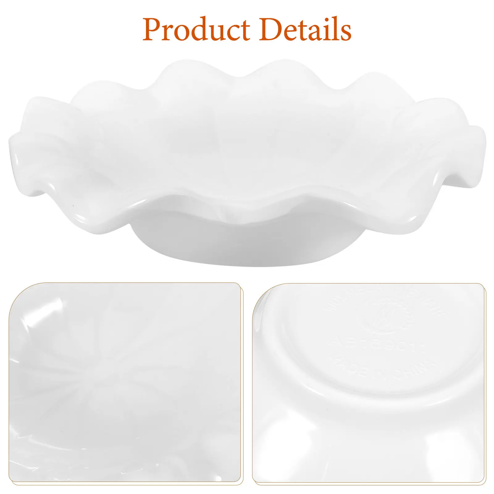 Melamine Dinner Plate – Flat Bottom Snack, Fruit & Appetizer Dish for Sharing, Dessert Serving & Storage