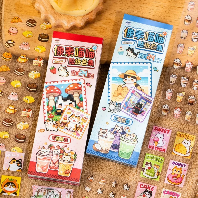 12pcs-lot-kawaii-cat-stickers-cute-scrapbooking-diy-diary-decorative-stationery-sticker-album-stick-label