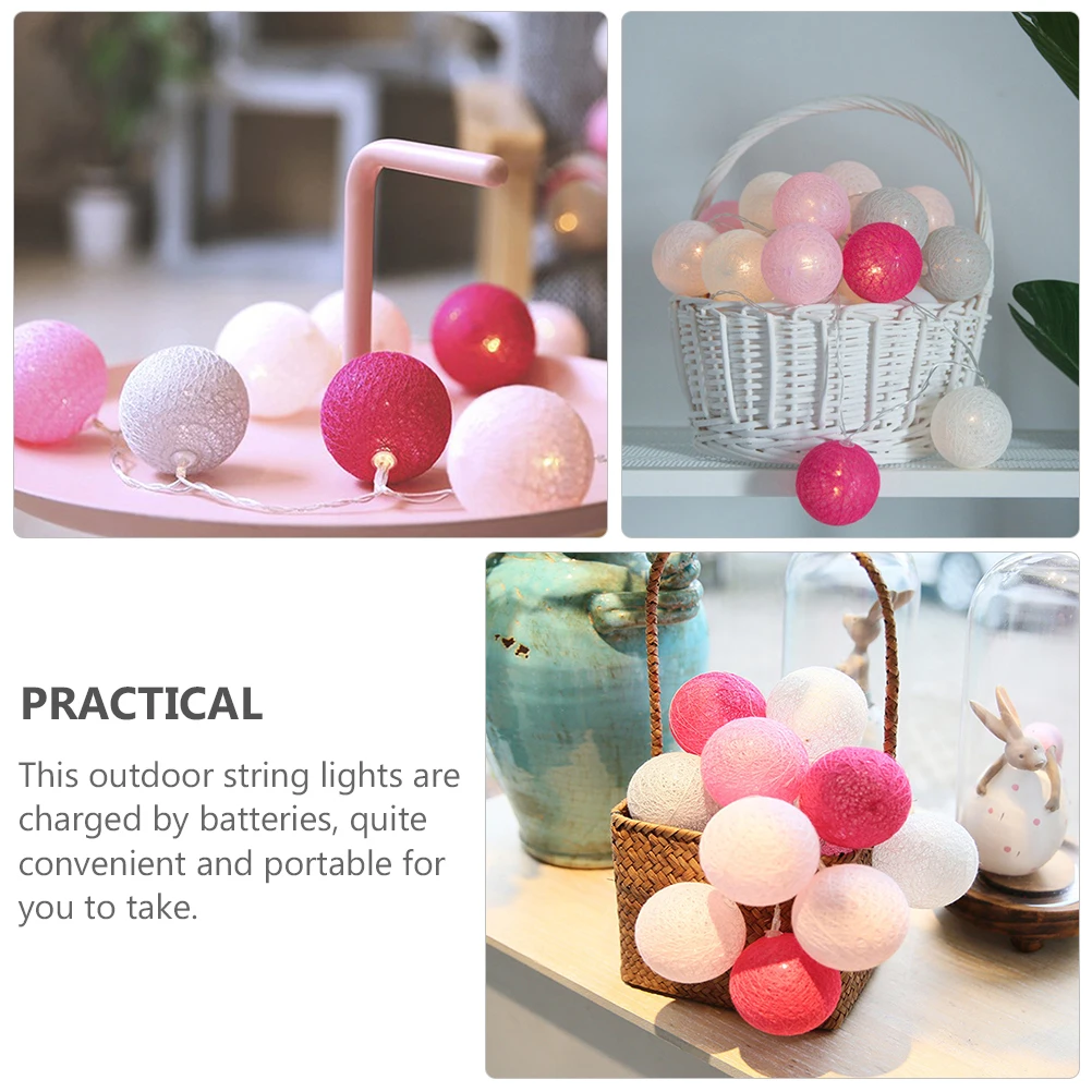

Flashing String Light Wedding Hanging Lights Garden Chandelier Cotton Thread Lamp Decor