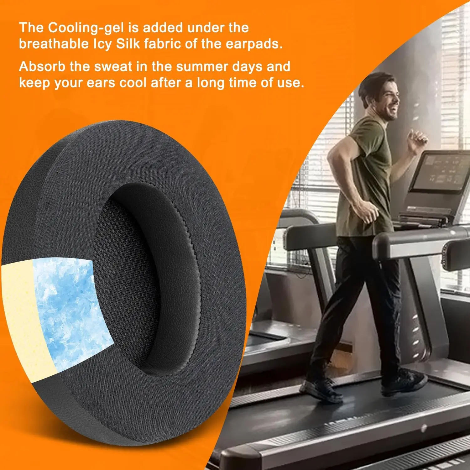 Beats Studio 2 Almohadillas de repuesto de gel refrescante para auriculares Beats Studio 2 y Studio 3 con cable y inalámbricos, Studio3