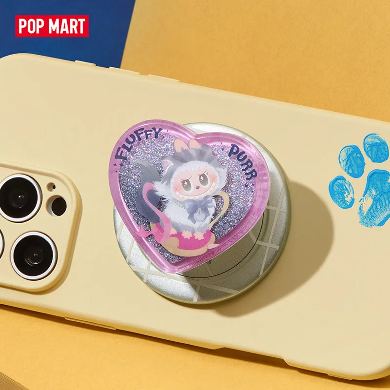 POP MART LABUBU THE MONSTERS CAT MODE ON Series Magnetic Phone Holder Mystery Box Genuine Blind Box Guess Toys Bag Ornament - view 6