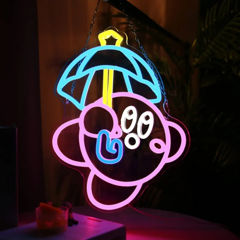 Gaming Neon Sign for Kids Room Decor, Alimentado por USB, Regulável, LED, Anime, 16.1 in * 12.8 in, Sala de jogos