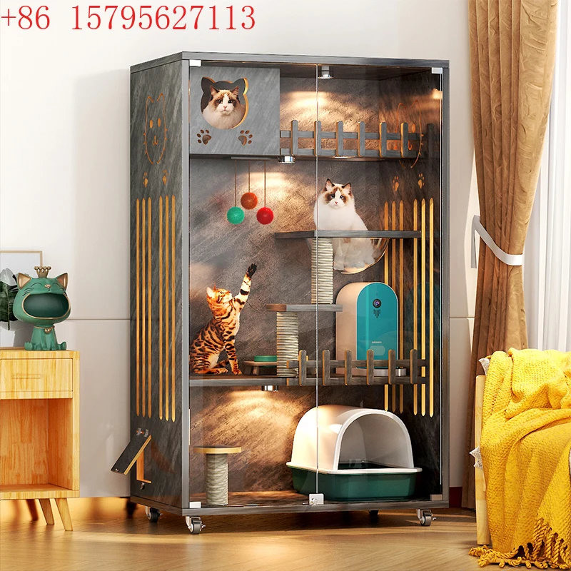 

Большая клетка для кошек из цельного дерева, бытовой кошачий домик, клетка для кошек, большая деревянная вилла, домашний домик для домашних животных, производитель, оптовая продажа, космическая капсула