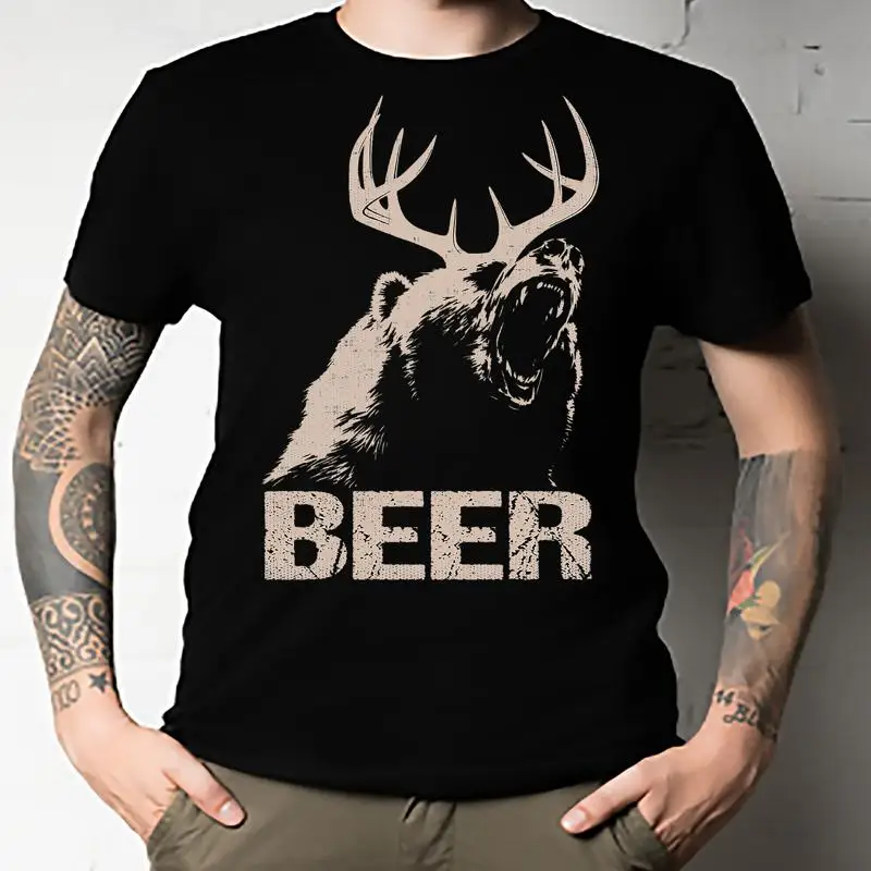 Beer Deer Bear Camiseta esencial Todos los tamaños Unisex