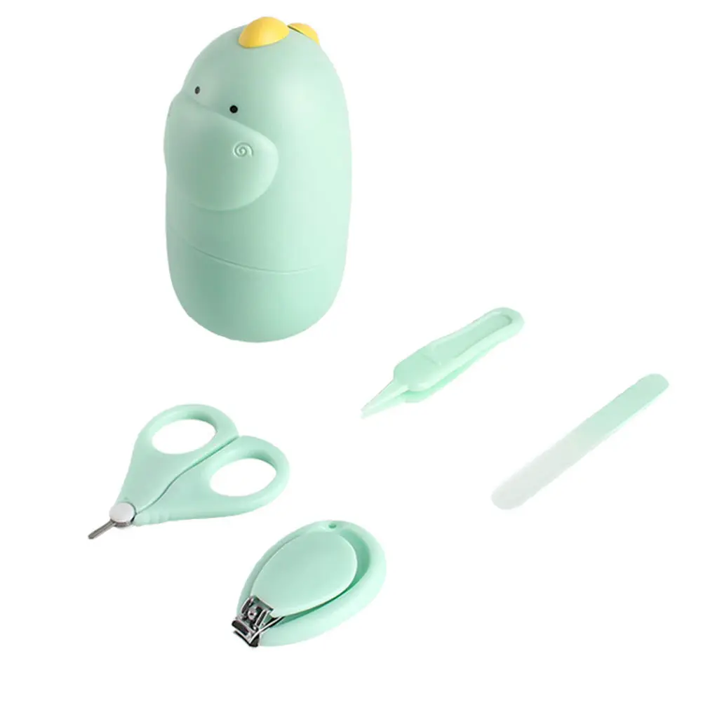 

1Set Baby Nail Clipper Set Durable Material Ergonomic Grip Infant Manicure Kit Portable Storage Holder Toddler Nail Care