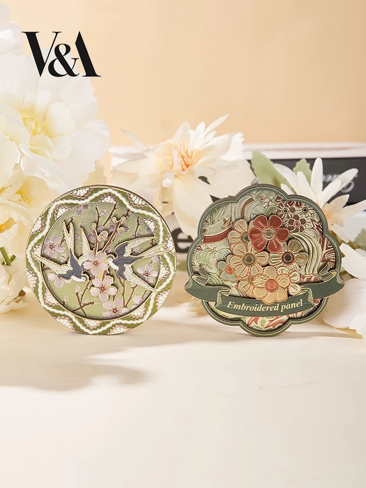 

Briti Museum X VA Museum Walter Crane Series Cherry Blossom Spring Swallow Wooden Silver Foil Frie Magnet Cultural Creati...