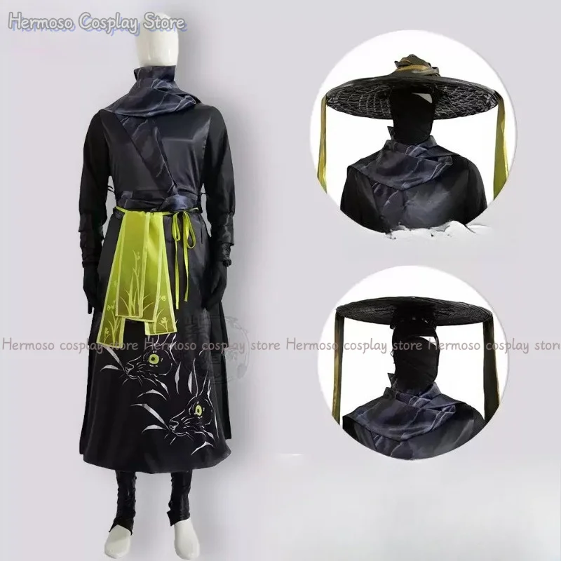 Presale Zilu Cosplay Costume Dress Wig Women Men Black Green Cos Outfit for Carnival Comic Convention Themed Party Dress Up Suit view 2