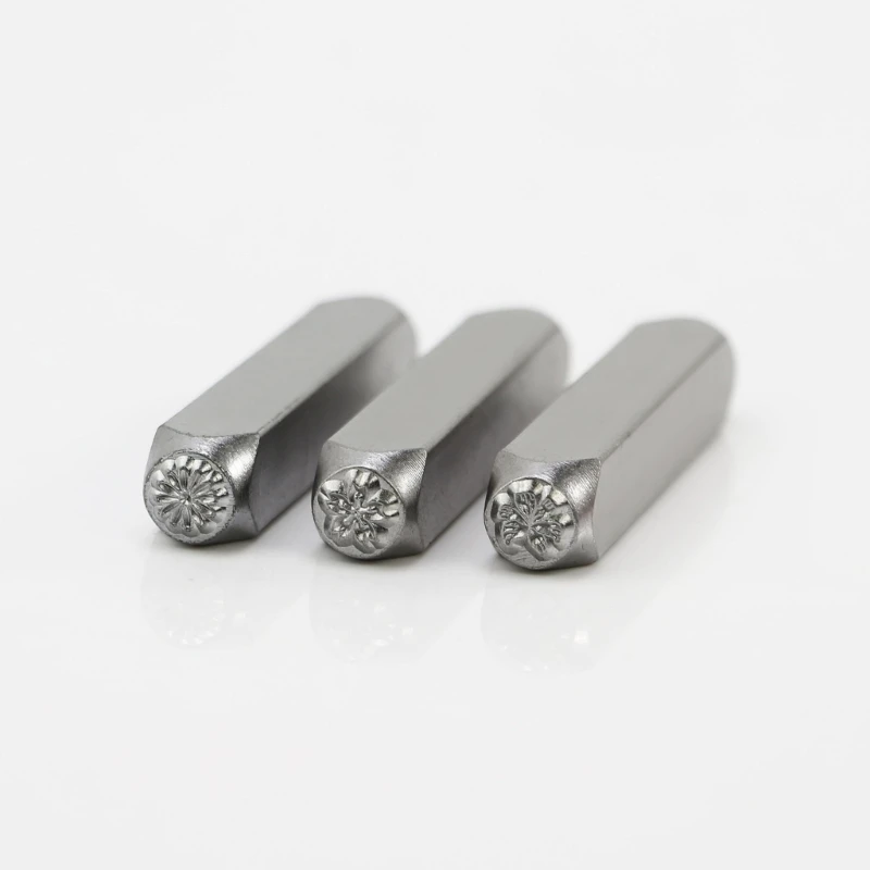 Diy Symbol Metal Metal Stamping Different Flowers Leather Stamps Leather Printing Tool Jewelry Stamping