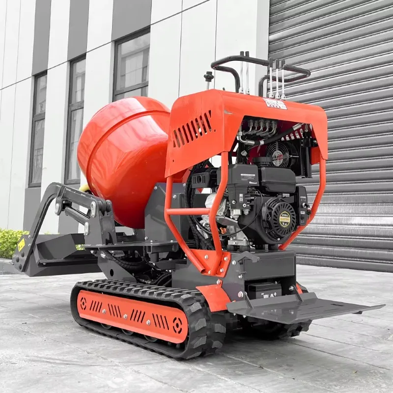 منتج جديد خلاط خرسانة صغير وصغير نوع التحميل الذاتي اسمنت متنقل أوتوماتيكي صغير محمول #6