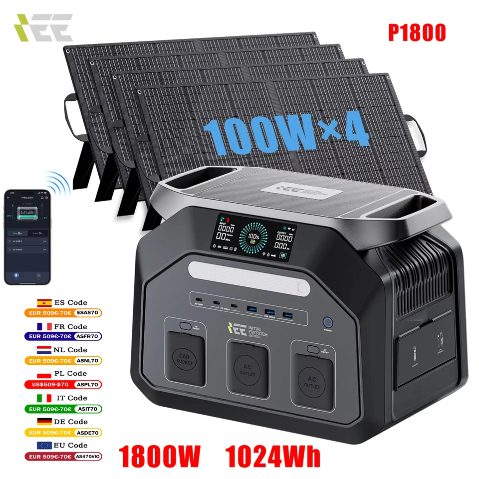Stacja zasilania IEE P1800 1800W/1024Wh