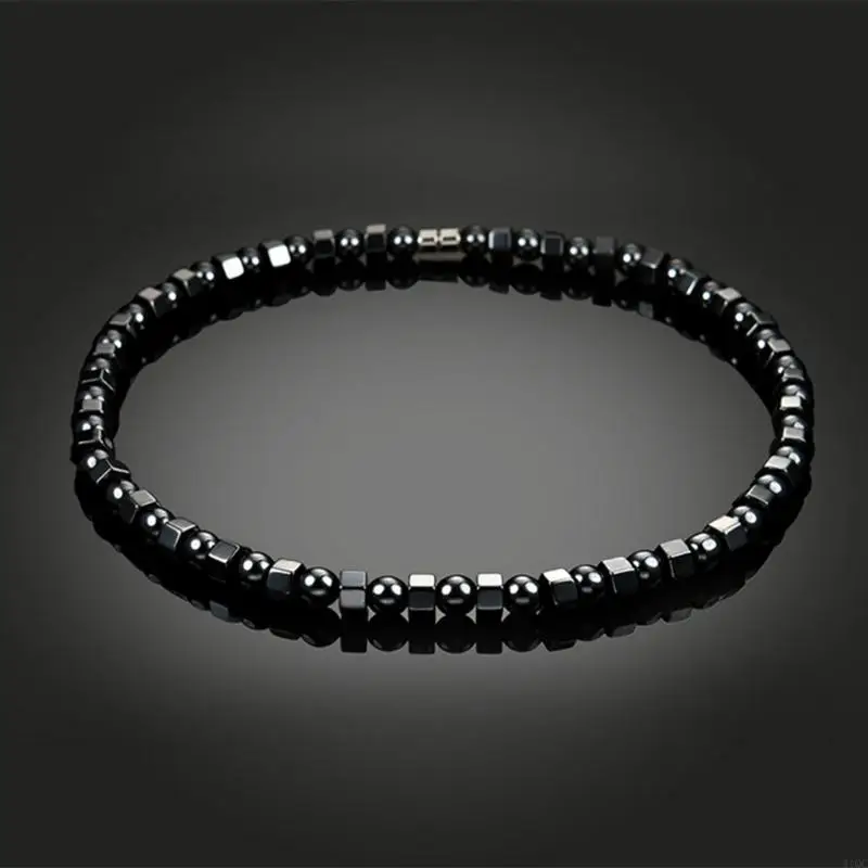 Healing Necklace Magnetic Therapy Necklace Black Hematite Necklace Pain Relief Jewelry Gift for Birthday Mother's Day