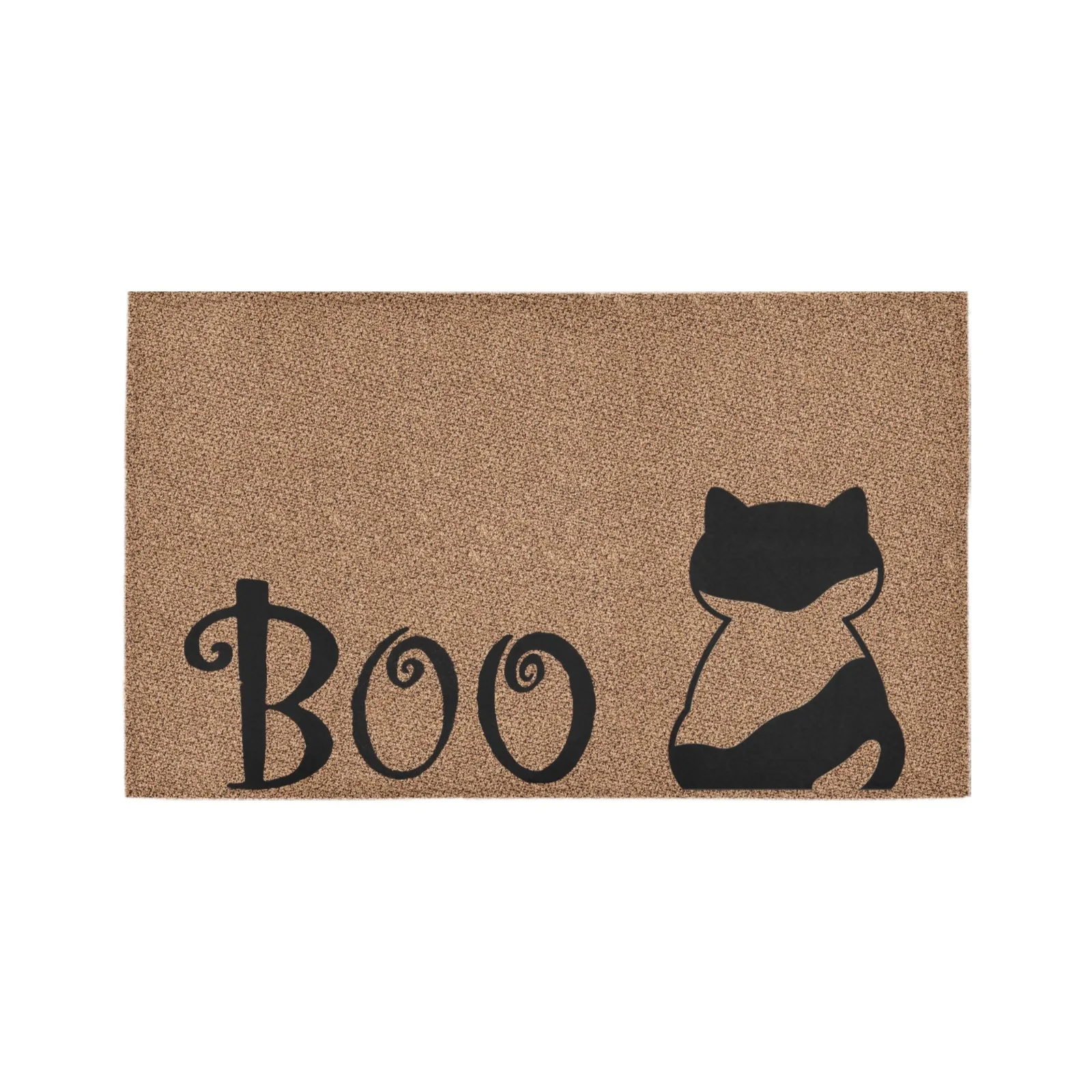 Halloween Cat Boo Doormat Welcome Door Mat Outdoor Indoor Entrance Floor Mat Funny Home Decorative Rug Thanksiving Decor