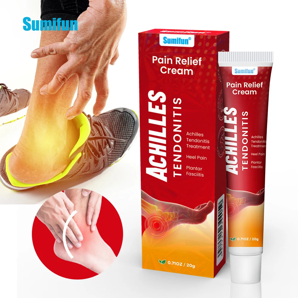 1/2/3/5Pcs Sumifun Heel Pain Relief Cream Treat Achilles tendonitis Ointment Plantar Spur Ankle Sprain Ache Massage Care Plaster