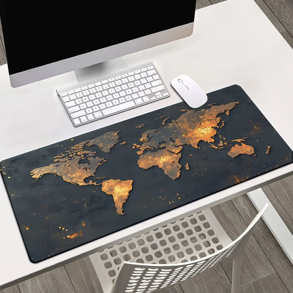 XXL Map Mouse Pad Large Gaming Mousepads Rubber Desk Mat Non-slip 40x90 PC Rug Laptop Gamer Desk Accessories Office Table Carpet