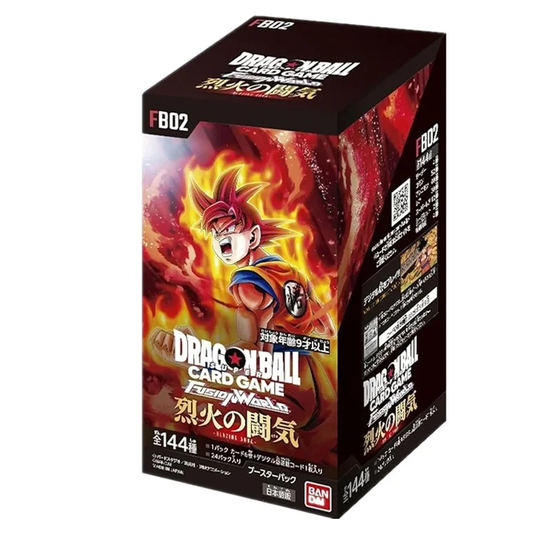 

BANDAI Dragon Ball TCG Collection card FB02 The will to fight with raging flames Japanese Version DRAGON BALL Awakening Toy Gift