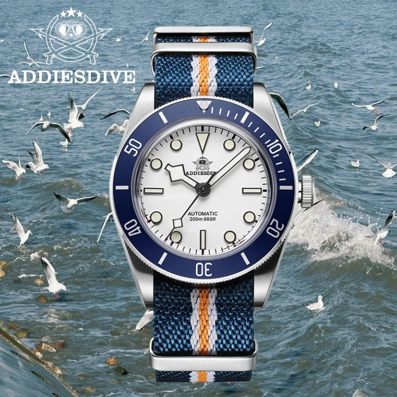 

ADDIESDIVE 39MM TOP Men Mechanical Watches 20Bar Waterproof 316L Stainless Steel BGW9 Super Luminous Automatic Watches Reloj