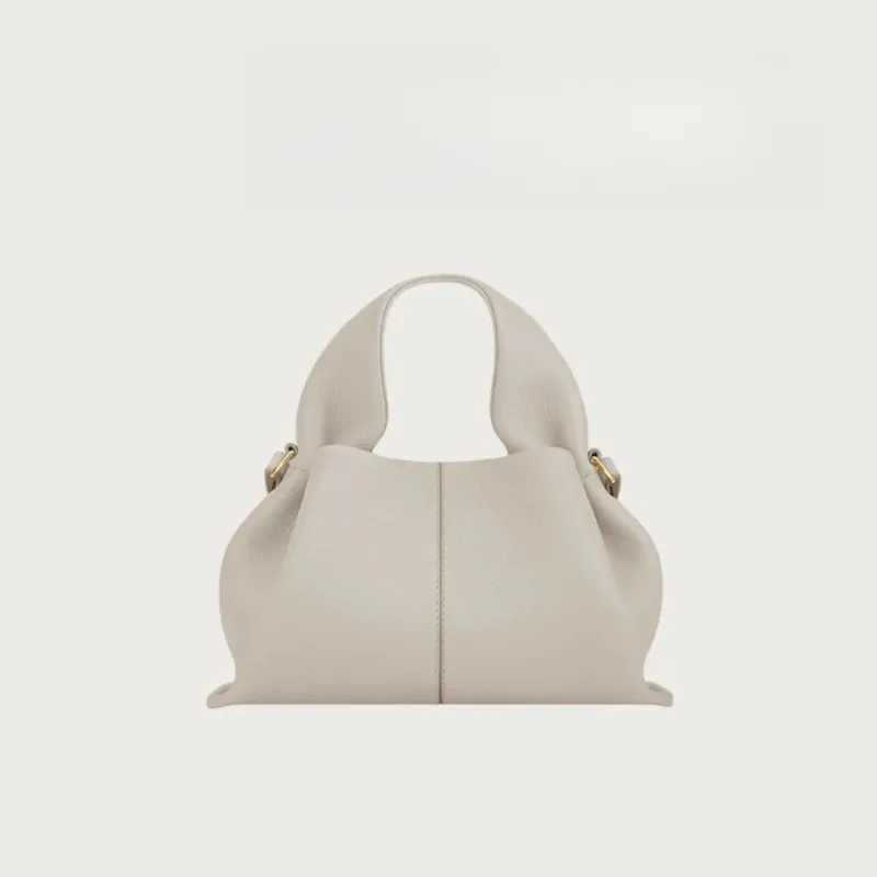 새로운 프랑스 스타일 부드러운 가죽 심플 대용량 핸드백 패셔너블 여성 크로스백 다용도 편안하고 심플함