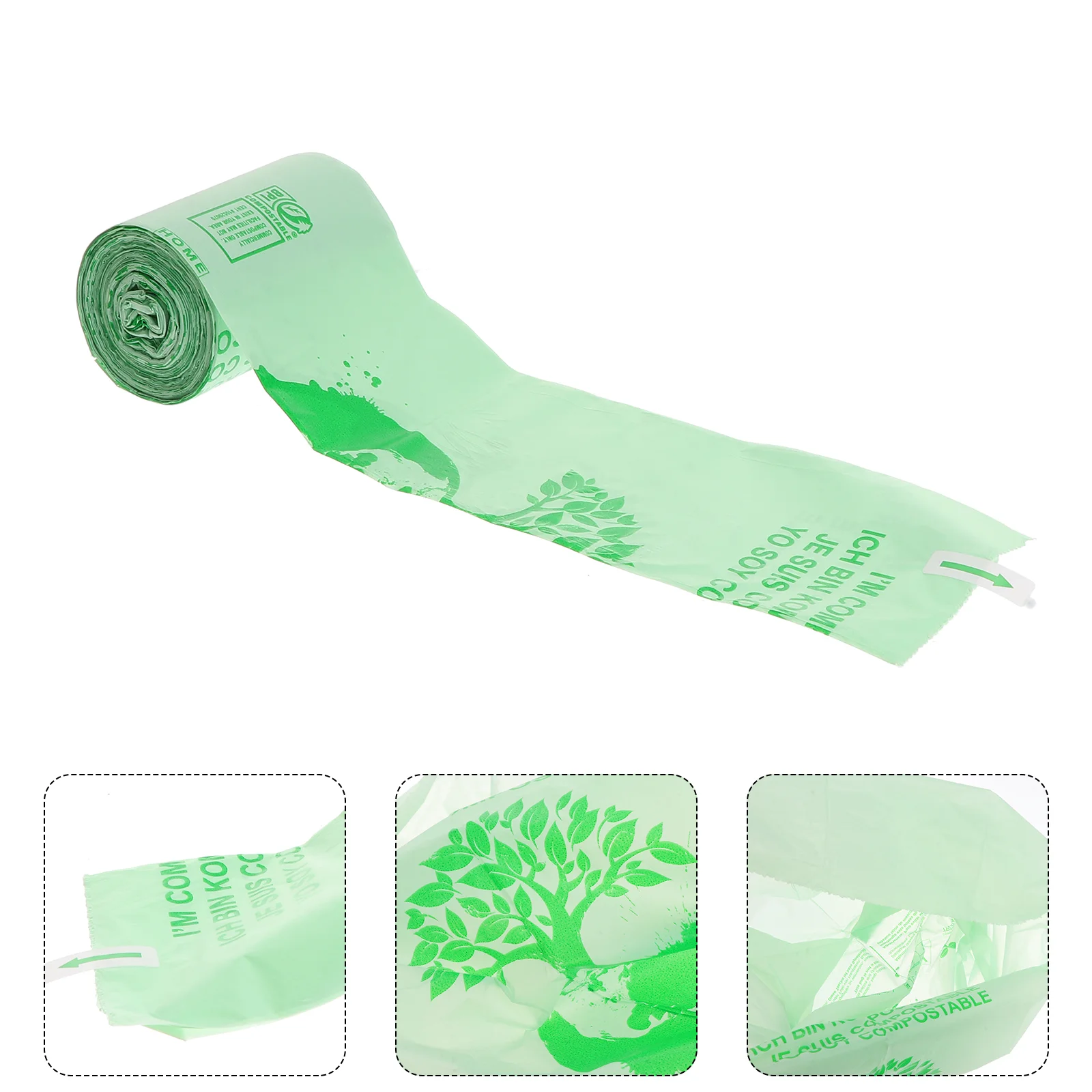 

Trash Bag Sturdy Garbage Bags Household Strong Corn Starch Storage Pouch Rubbish Durable
