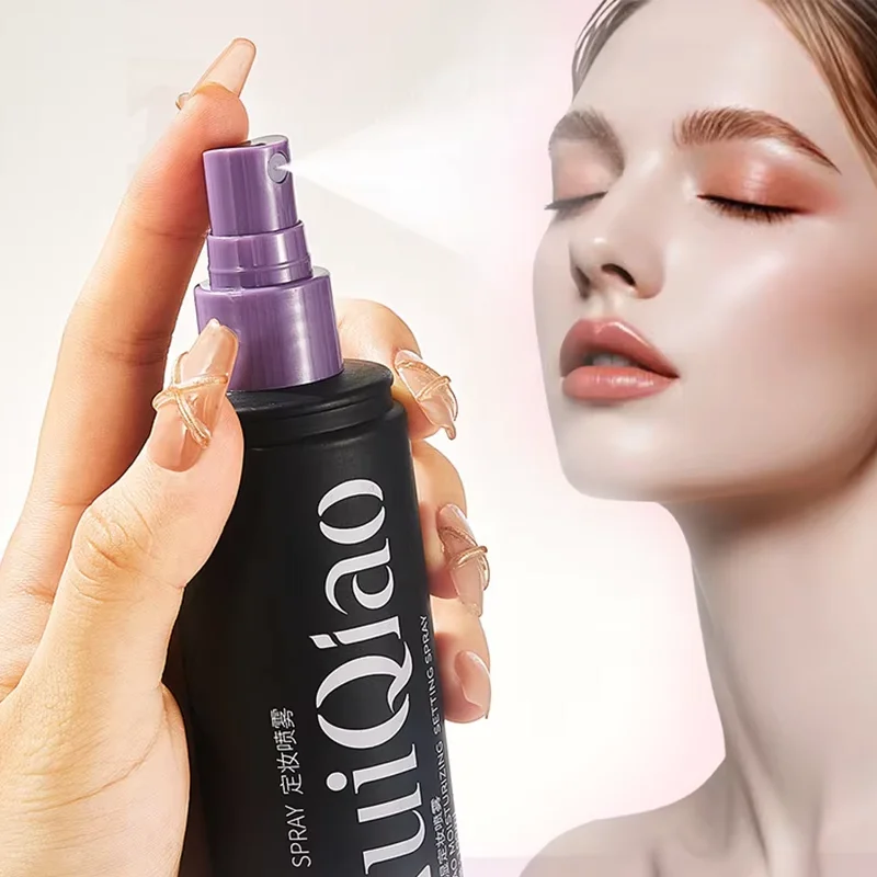 Spray hidratante y moldeador, duradero y refrescante, no despegue el maquillaje, spray fijador de maquillaje líquido portátil