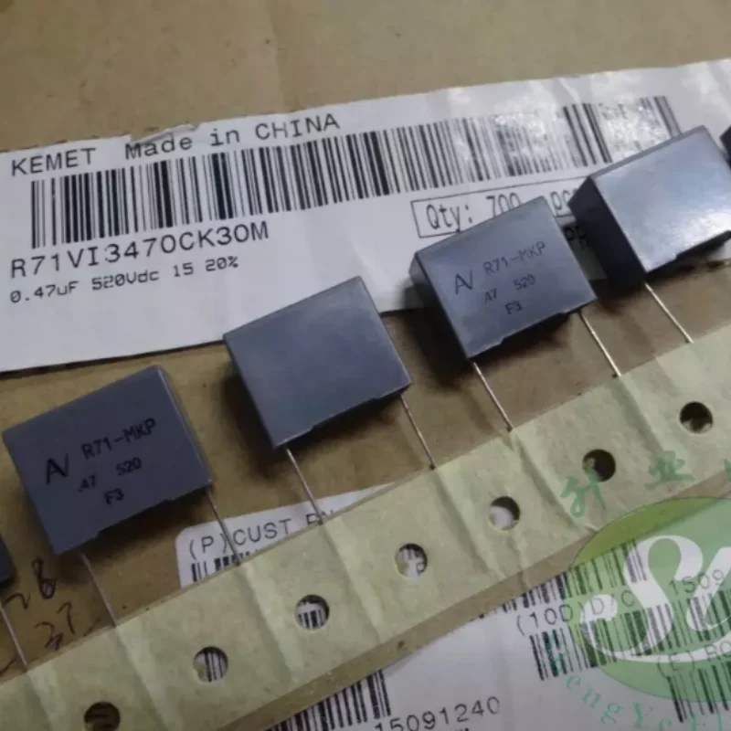 10pcs-100pcs Italian AV R71 0.47uf/520V 470nf u47 474 MKP brand new film capacitor 15MM
