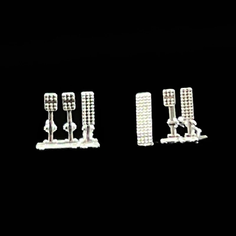 2PCS 3D Printed Throttle Brake Pedal Model 1/64 Scale Resin Interior Pedals Upgrade Part for Model Car Racing Diorama Accessory