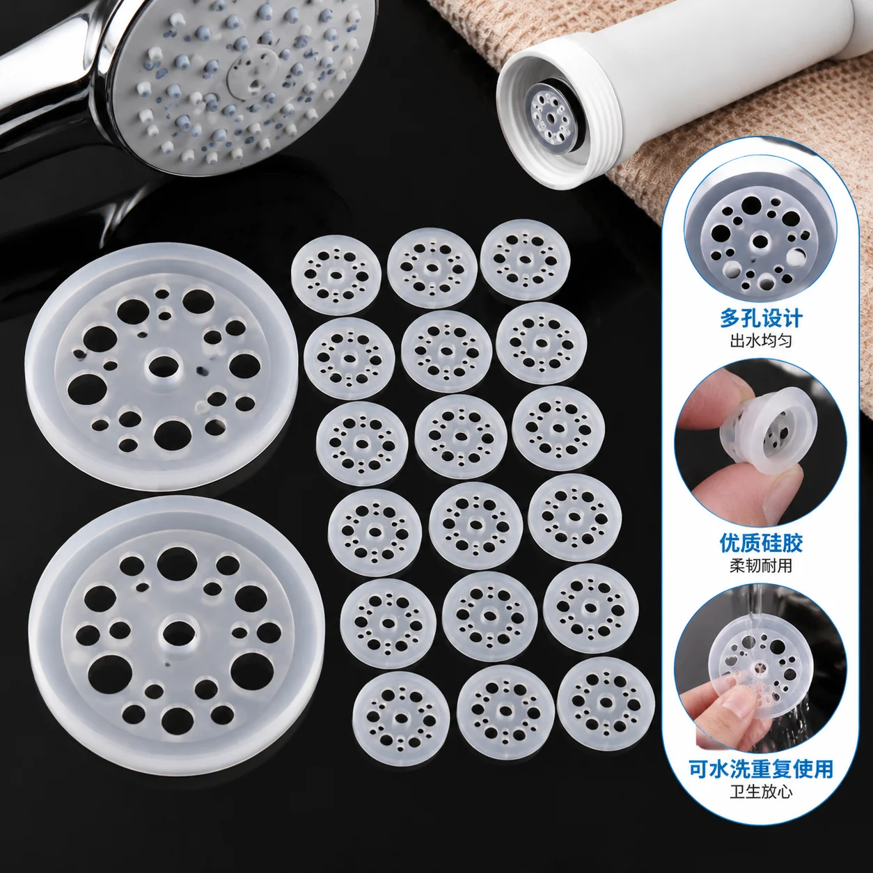 150 Pcs 1.77in/45mm Washers Polypropylene Load Spreading Screw Fastener Damping Plastic White Foam Board Fasteners Insulation