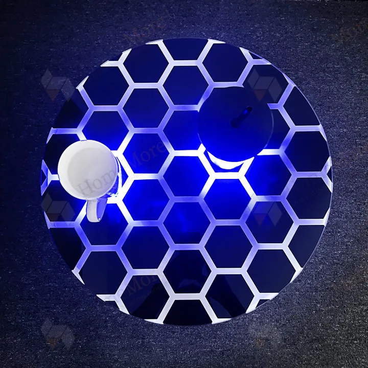 طاولة طعام إيبوكسي باللونين الأسود والخشب، طاولة طعام نهرية من خشب الجوز الأسود #3