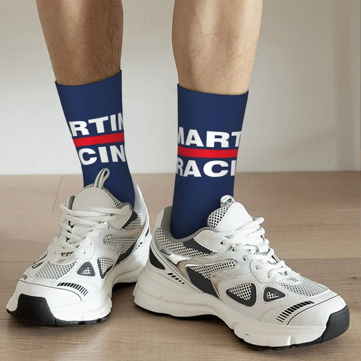 Martini Racing (backgroundless) Socks Harajuku Sweat Absorbing Stockings All Season Long Socks for Unisex Birthday Present