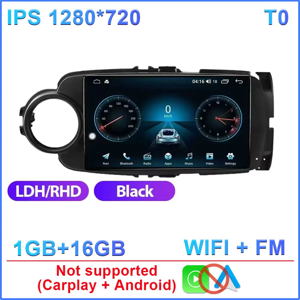 Android 15 Carplay Autoradio Voor Toyota Yaris 2012 2013 2014 2015 2016 2017 LHD RHD Navigatie GPS Multimedia speler Stereo WIFI