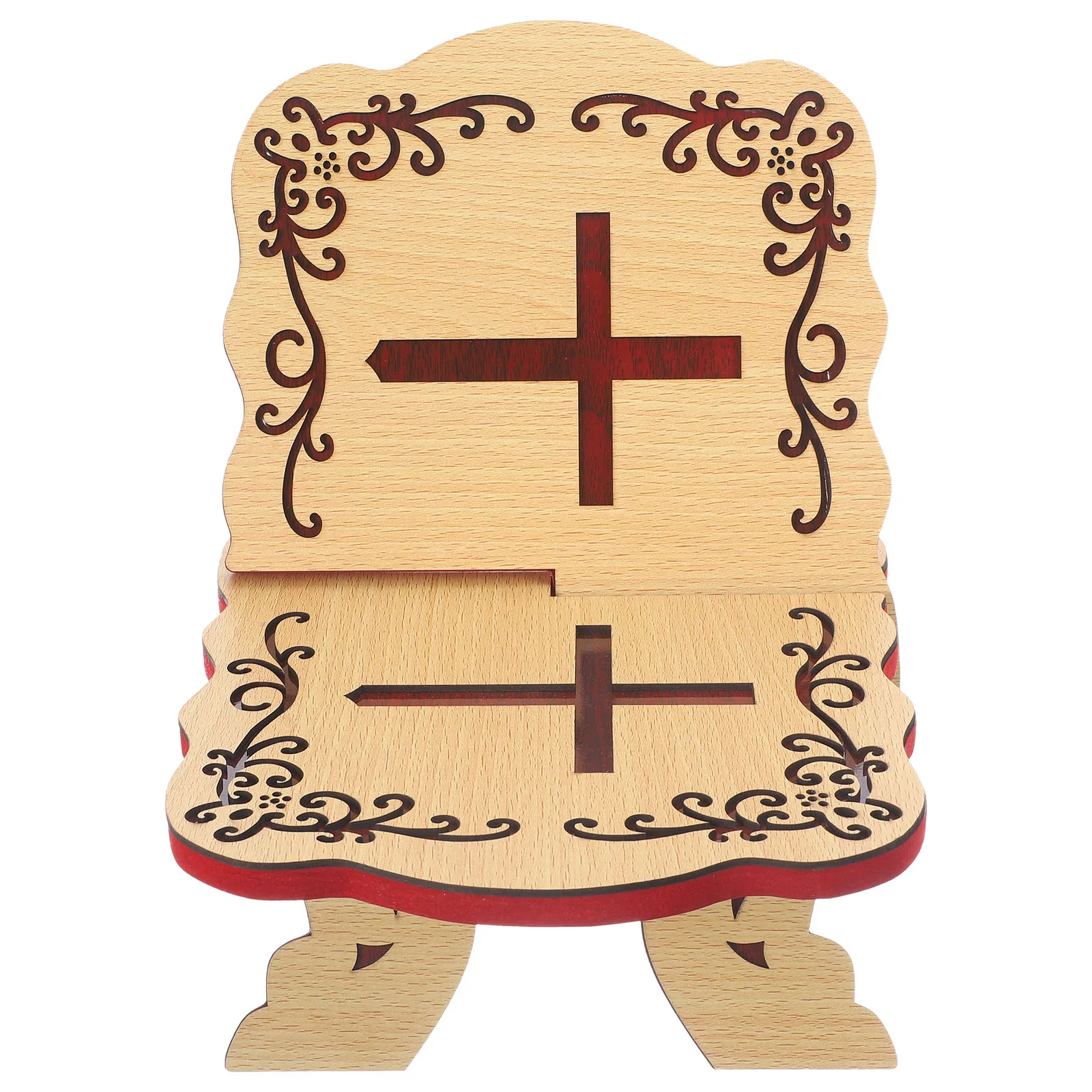 

Classics Reading Stand with Detachable Structure Fine Workmanship Reading Supply Ideal for Temple School Office Home Environment