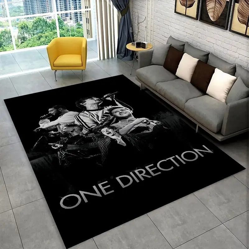 Popular One D-Direction Singer 1D Non-Slip Area Rug for Living Room,Bedroom,Playroom,Carpet Floor Mat Home Decor Rug  Room