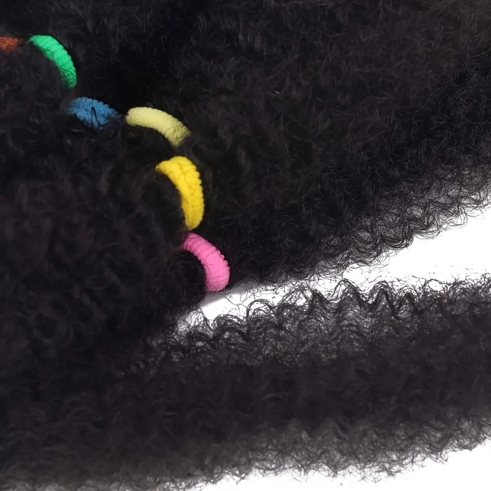 Cabello afro kinky de 12 pulgadas sintético preestirado, cabello para trenzas afro kinky twist, ganchillo 4