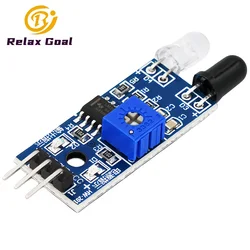 Ir Infrarood Obstakel Vermijding Sensor Module Slimme Elektronica Voor Arduino Slimme Auto Robot 3 Pin Reflecterende Foto-Elektrische