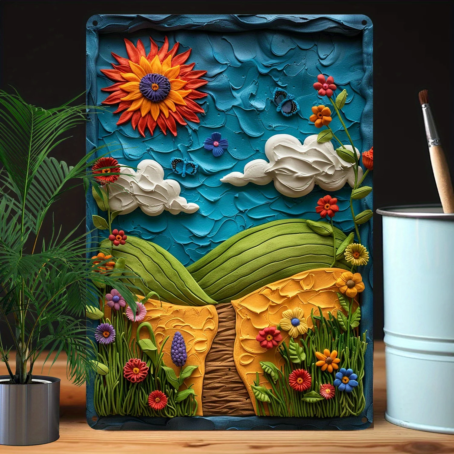 

8x12 дюймов, 100% алюминиевая металлическая жестяная вывеска: весенне-летние тематические украшения - 32% устойчивость к изгибу, украшение стены комнаты