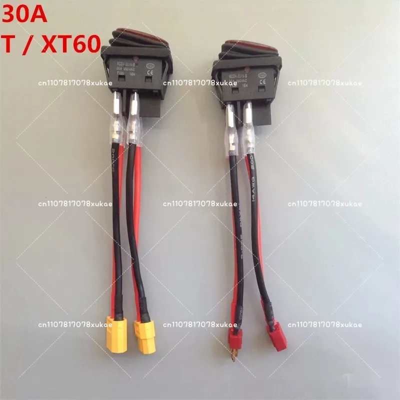 30A Waterproof Power Switch with XT60 Connector, 4-Pin 2-Position ON/OFF Switch
